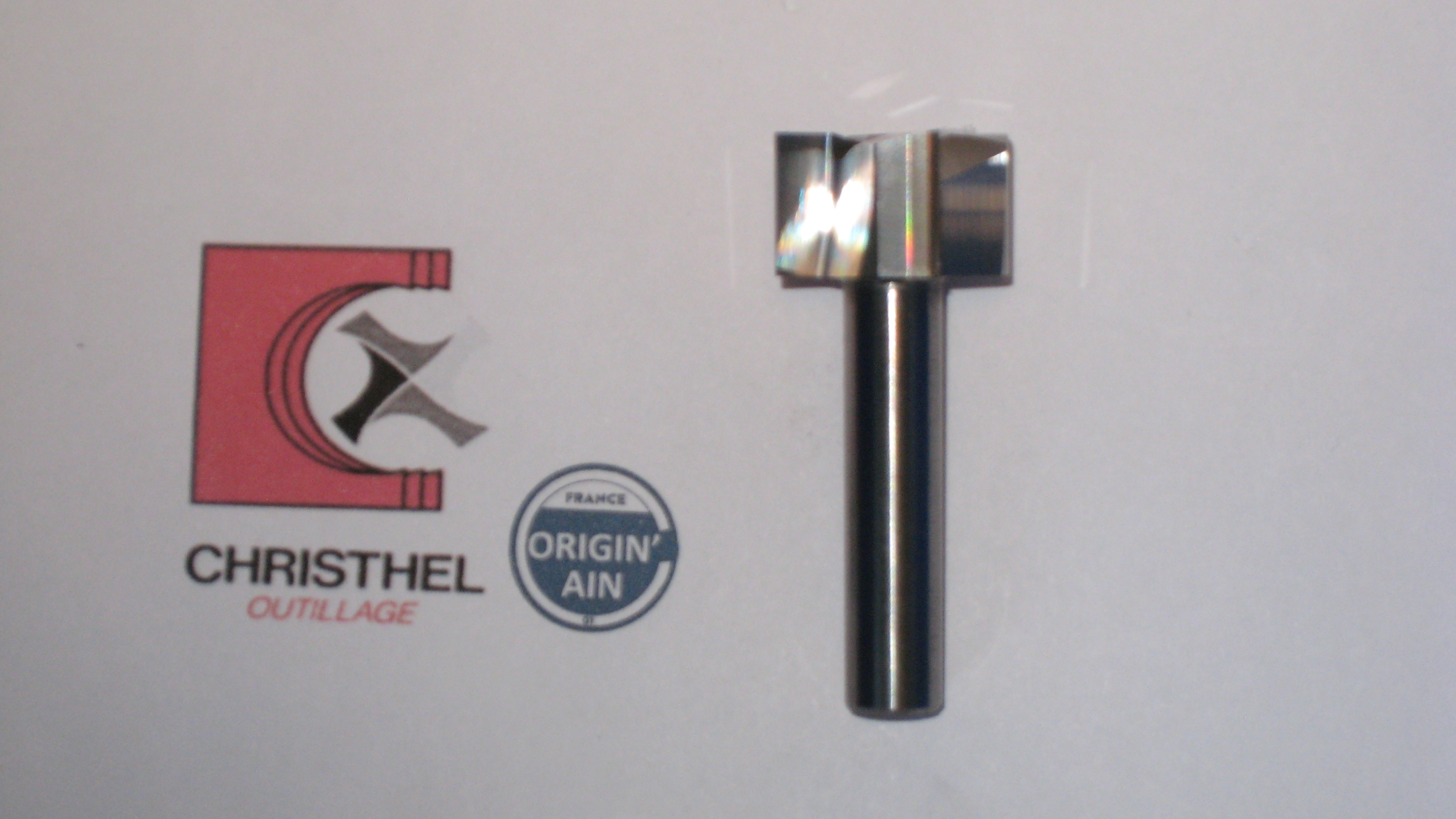 FRAISE DEGRADER Ø16 4Z 90 DEGRES QUEUE Ø8 181690Q8